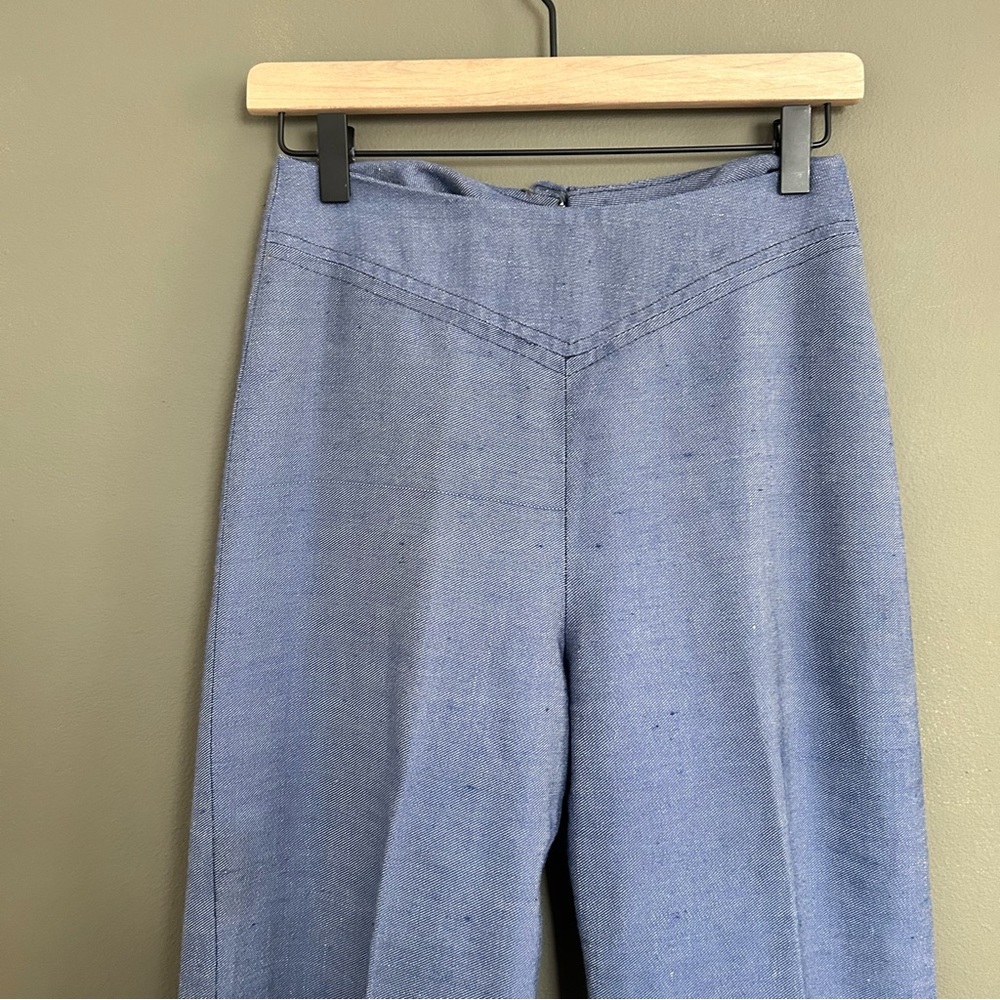 Vintage mushroom embroidered wide leg jeans - Picture 5 of 7